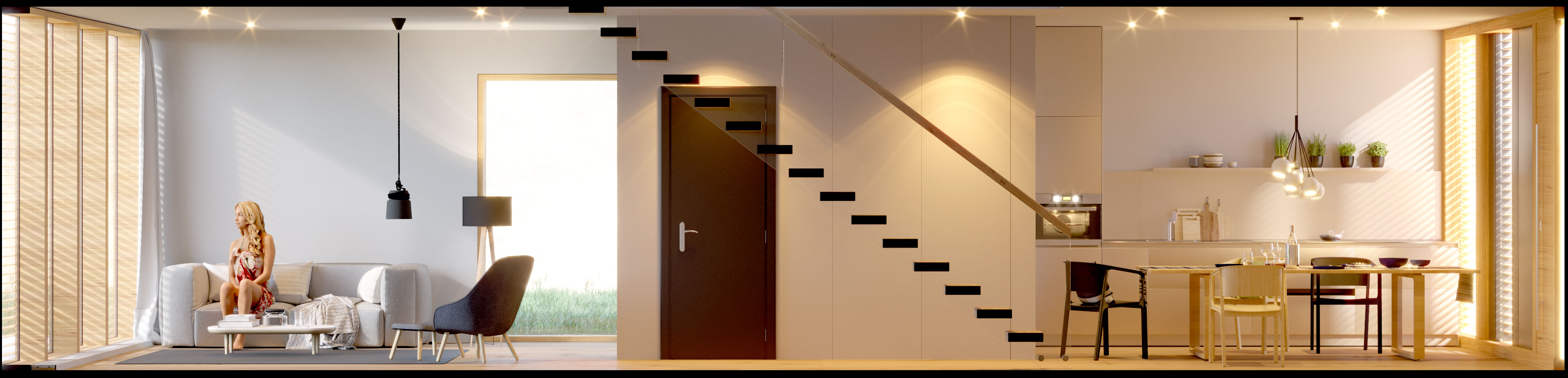 Interior Study III – fotorealistische 3D-Visualisierung von Edgar Hummel